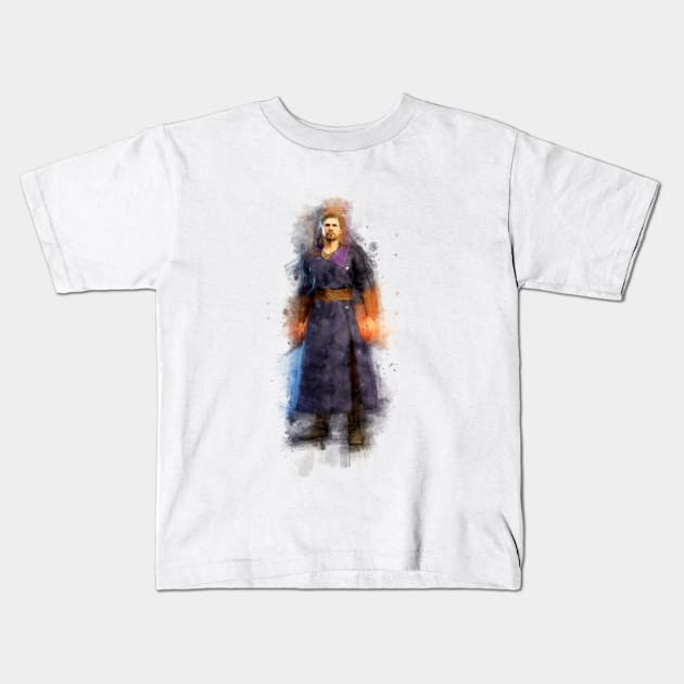 Gale - Baldur's Gate 3 (Watercolor) Kids T-Shirt by Stylizing4You